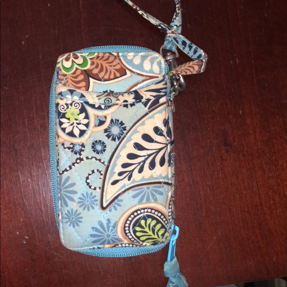Small zip Vera Bradley wristlet